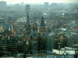 The Posthoornkerk church, viewed from the A`DAM Lookout Indoor observation deck at the A`DAM Tower