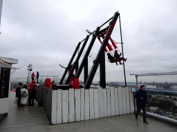 The Over the Edge swing at the A`DAM Lookout Outdoor observation deck at the A`DAM Tower