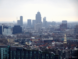 The Rembrandt Tower and surroundings, viewed from the A`DAM Lookout Outdoor observation deck at the A`DAM Tower