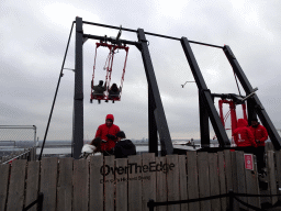 The Over the Edge swing at the A`DAM Lookout Outdoor observation deck at the A`DAM Tower