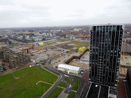 The Public Space building and the north side of the city, viewed from the A`DAM Lookout Outdoor observation deck at the A`DAM Tower