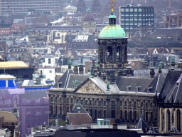 The Royal Palace Amsterdam, viewed from the A`DAM Lookout Outdoor observation deck at the A`DAM Tower