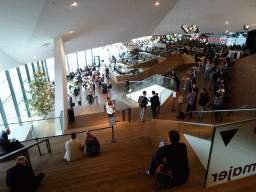 Main staircase and restaurant of the EYE Film Institute Netherlands, during the SURFsara Super Day 2018 conference