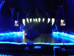 Actor at the stage of the Ziggo Dome, during the `Walking With Dinosaurs - The Arena Spectacular` show