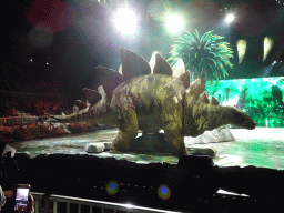 Stegosaurus statue at the stage of the Ziggo Dome, during the `Walking With Dinosaurs - The Arena Spectacular` show