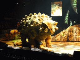 Ankylosaurus statue at the stage of the Ziggo Dome, during the `Walking With Dinosaurs - The Arena Spectacular` show