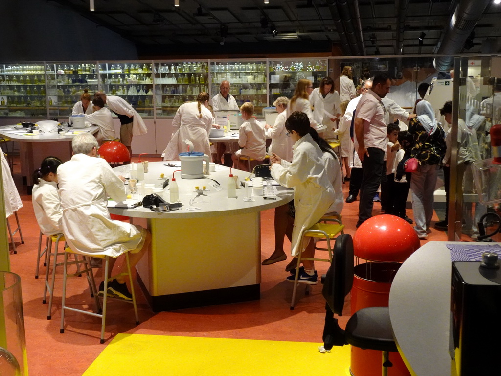 The Laboratory at the Elementa exhibition at the Third Floor of the NEMO Science Museum