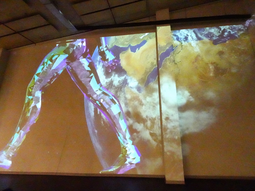 Projection at the Elementa exhibition at the Third Floor of the NEMO Science Museum