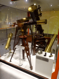 Refracting telescope at the Elementa exhibition at the Third Floor of the NEMO Science Museum