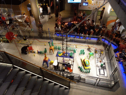 The Chain Reaction demonstration at the NEMO Science Museum, viewed from the Second Floor