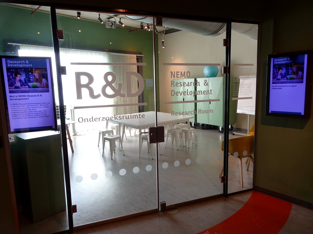 Entrance to the Research Room at the First Floor of the NEMO Science Museum