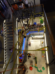 The Chain Reaction demonstration at the NEMO Science Museum, viewed from the Third Floor