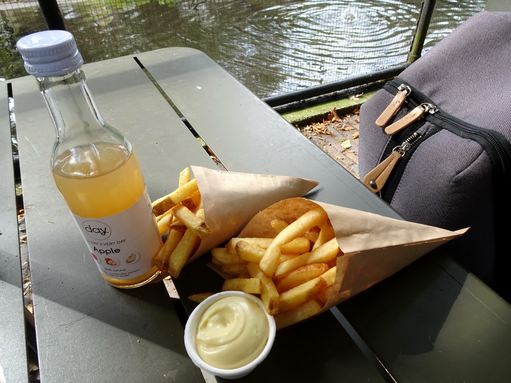 Lunch at the `t Polderfrietkot restaurant at the Royal Artis Zoo