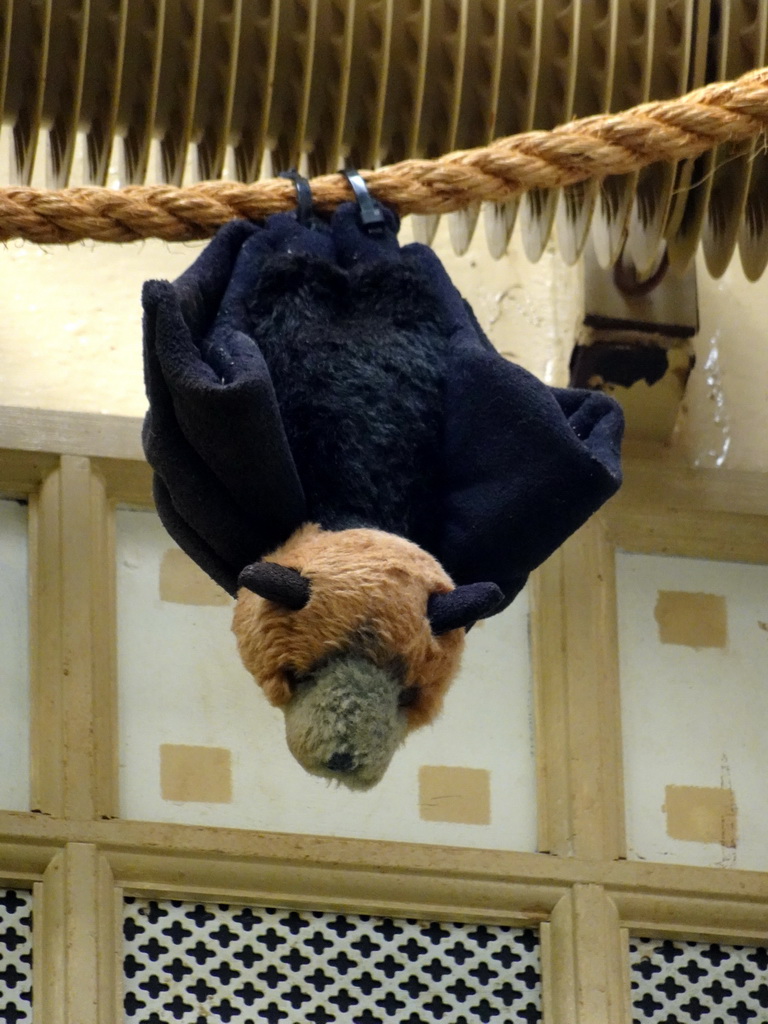 Fake Flying Fox at the Forest House at the Royal Artis Zoo