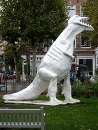 Tyrannosaurus Rex statue at the south side of the Royal Artis Zoo
