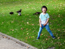 Max and Ducks at the Royal Artis Zoo