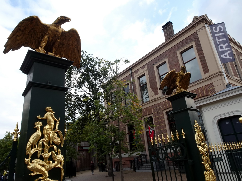 Entrance gate to the Royal Artis Zoo at the Plantage Kerklaan street