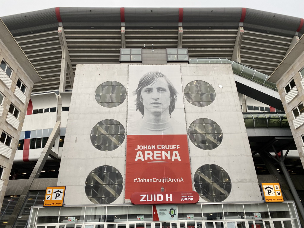 South facade of the Johan Cruijff Arena