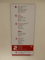 Information on the floors and rooms at the Johan Cruijff Arena