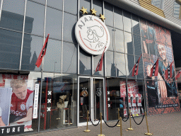 Front of the Ajax Fan Shop at the west side of the Johan Cruijff Arena