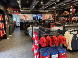 Interior of the Ajax Fan Shop at the ground floor of the Johan Cruijff Arena