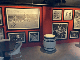 Photographs on the wall of the ON5th restaurant at the fifth floor of the Johan Cruijff Arena