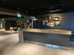 Interior of the ON5th restaurant at the fifth floor of the Johan Cruijff Arena