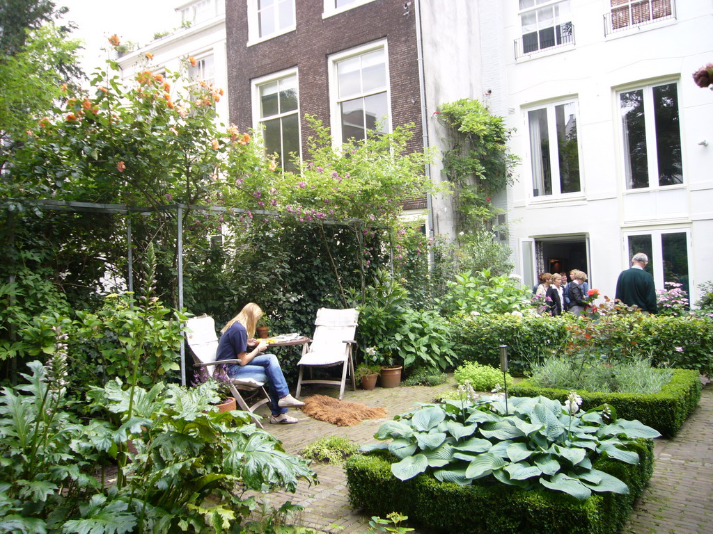 Garden of the Brouwersgracht 33 house