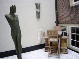 Sculptures at a building at the Keizersgracht street