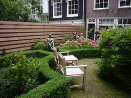 Garden of a building at the Keizersgracht street