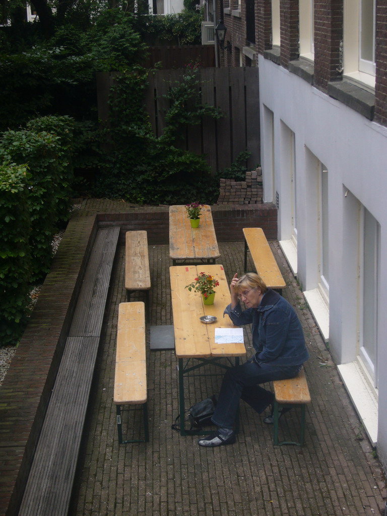 Terrace of a building at the Herengracht street
