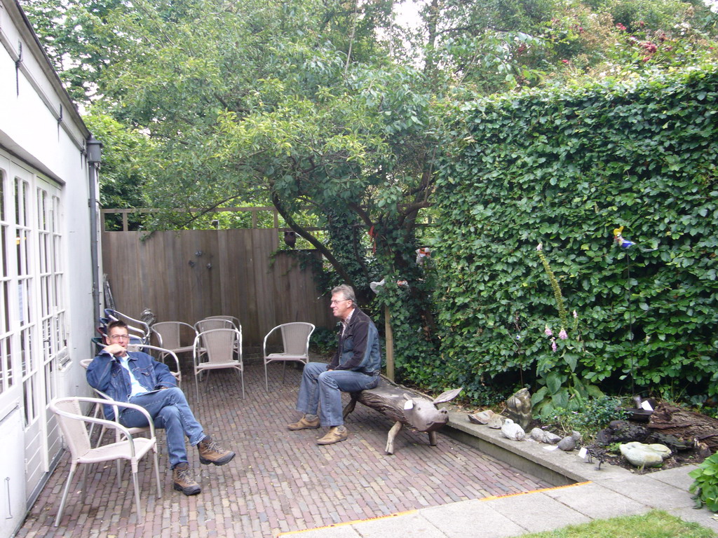 Terrace of a building at the Herengracht street