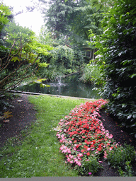 Pond at the garden of a building at the Herengracht street