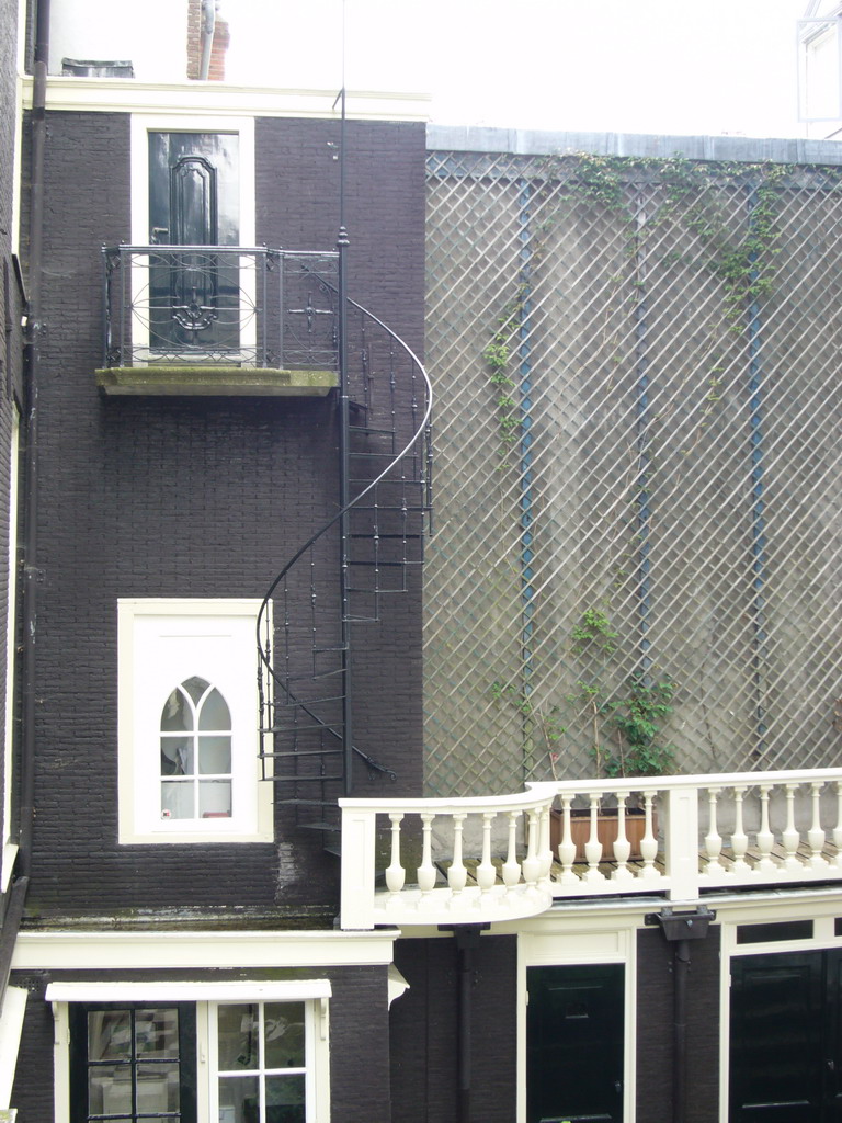 Staircase at the garden of a building at the Herengracht street