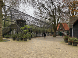 The Hollandse Polder aviary and the front of the Childrens Farm at the Royal Artis Zoo