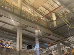 Ball rolling during the Chain Reaction demonstration at the NEMO Science Museum, viewed from the First Floor