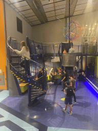 The Technium exhibition at the Second Floor of the NEMO Science Museum, viewed from the staircase to the Third Floor