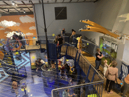 The Technium exhibition at the Second Floor of the NEMO Science Museum, viewed from the Third Floor