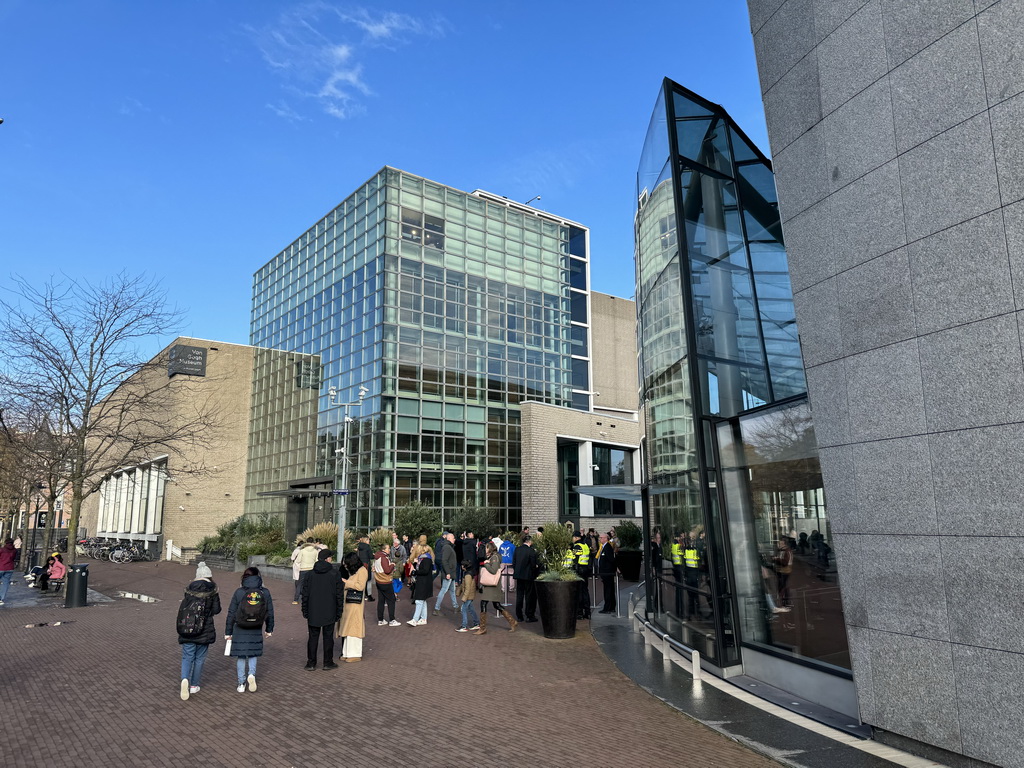 Front of the Van Gogh Museum at the Museumplein square