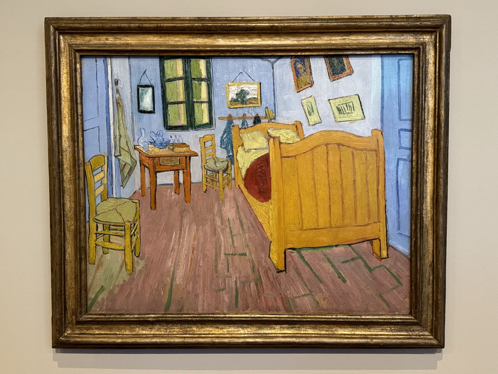 Painting `The Bedroom` by Vincent van Gogh at the second floor of the Van Gogh Museum