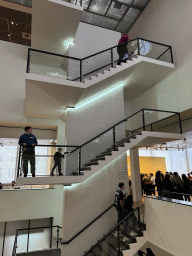 Staircases at the Van Gogh Museum, viewed from the second floor