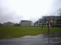 The Royal Concertgebouw building, the Stedelijk Museum Amsterdam and the Van Gogh Museum at the Museumplein