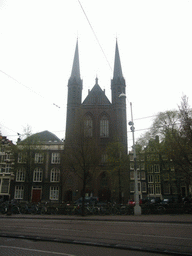 The Krijtberg church at the Singel street, from the Spui square