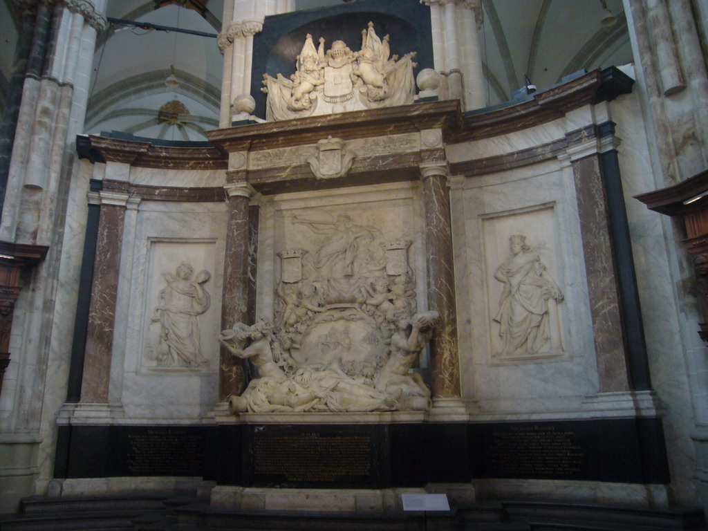 Grave monument of Michiel de Ruyter, in the Nieuwe Kerk church