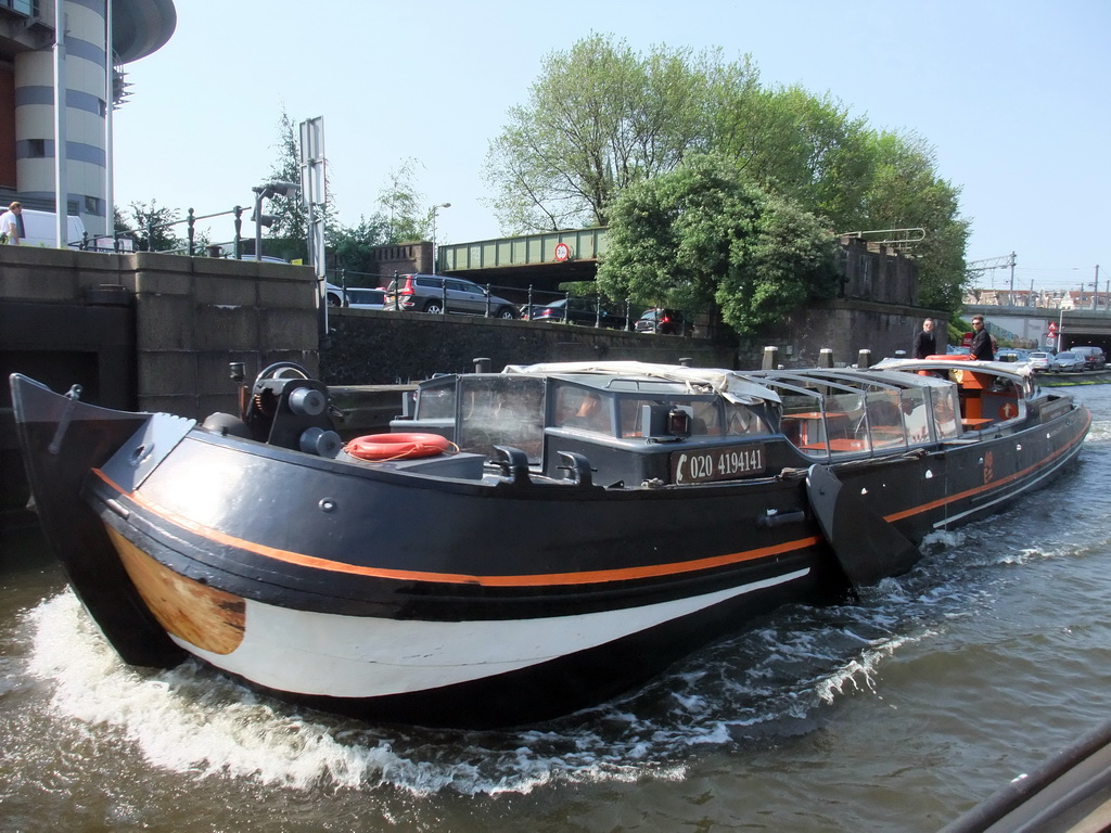 Boat in the Westerdok canal