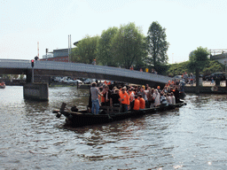 Tour boat in the Westerdok canal