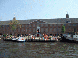 The Amstel river and the Hermitage Amsterdam museum