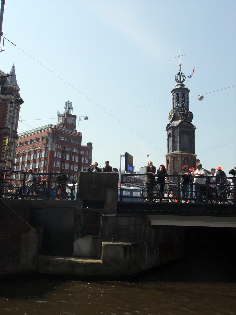 The Munttoren tower at the Muntplein square