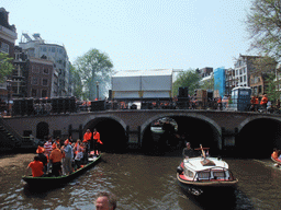 The Singel canal with the Torensluis bridge