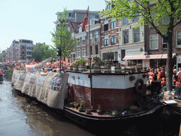 Boat house at the Prinsengracht canal